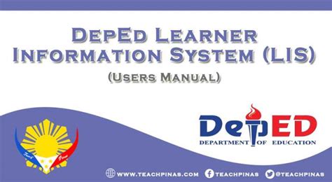 DepEd LIS: Learner Information System (FAQ) .